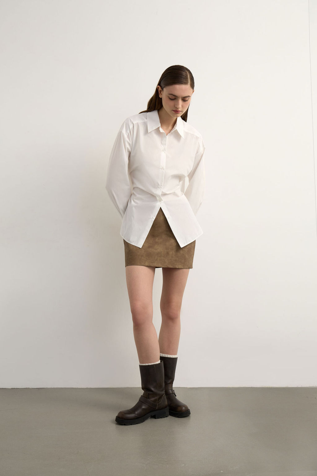 Рубашка с декоративной спинкой - Mollis фото 2