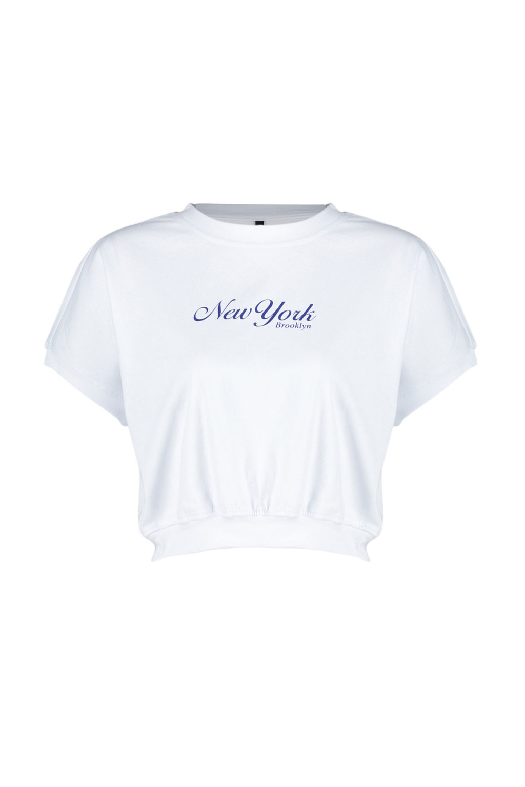 TRENDYOLMILLA K?rm?z? %100 Pamuk Premium Slogan Bask?l? Crop Orme T-Shirt TWOSS24TS00013  фото 8