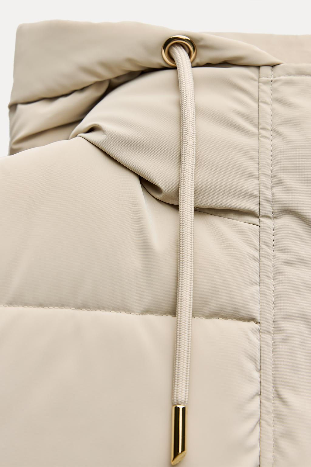 LONG PUFFER GILET - Zara фото 18