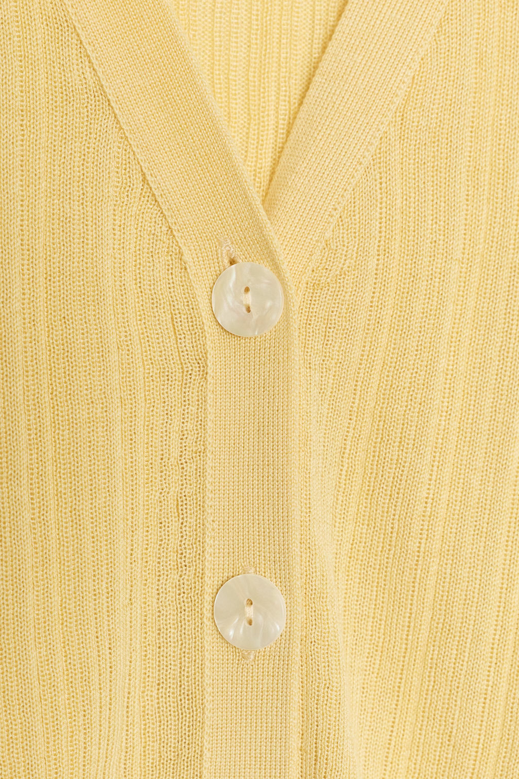 CHAQUETA PUNTO RIB / Amarillo - Zara фото 7