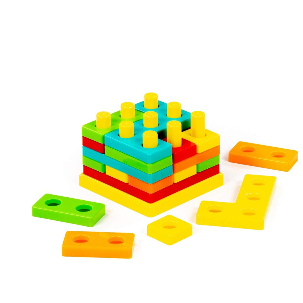 Игрушка развивающая 3D пазл №1 (23 элемента) (в сеточке) - Полесье фото 4