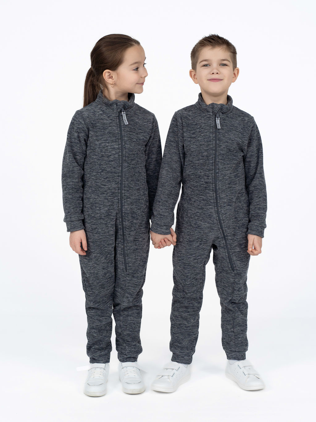 Комбинезон детский флисовый темносерый
