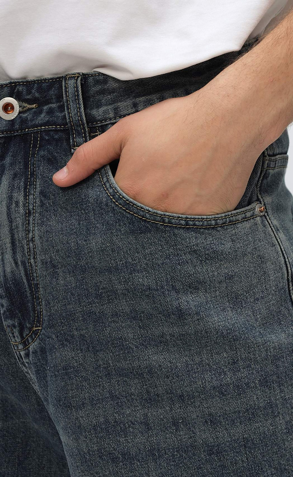 Джинсы муж. А8155 blue-green