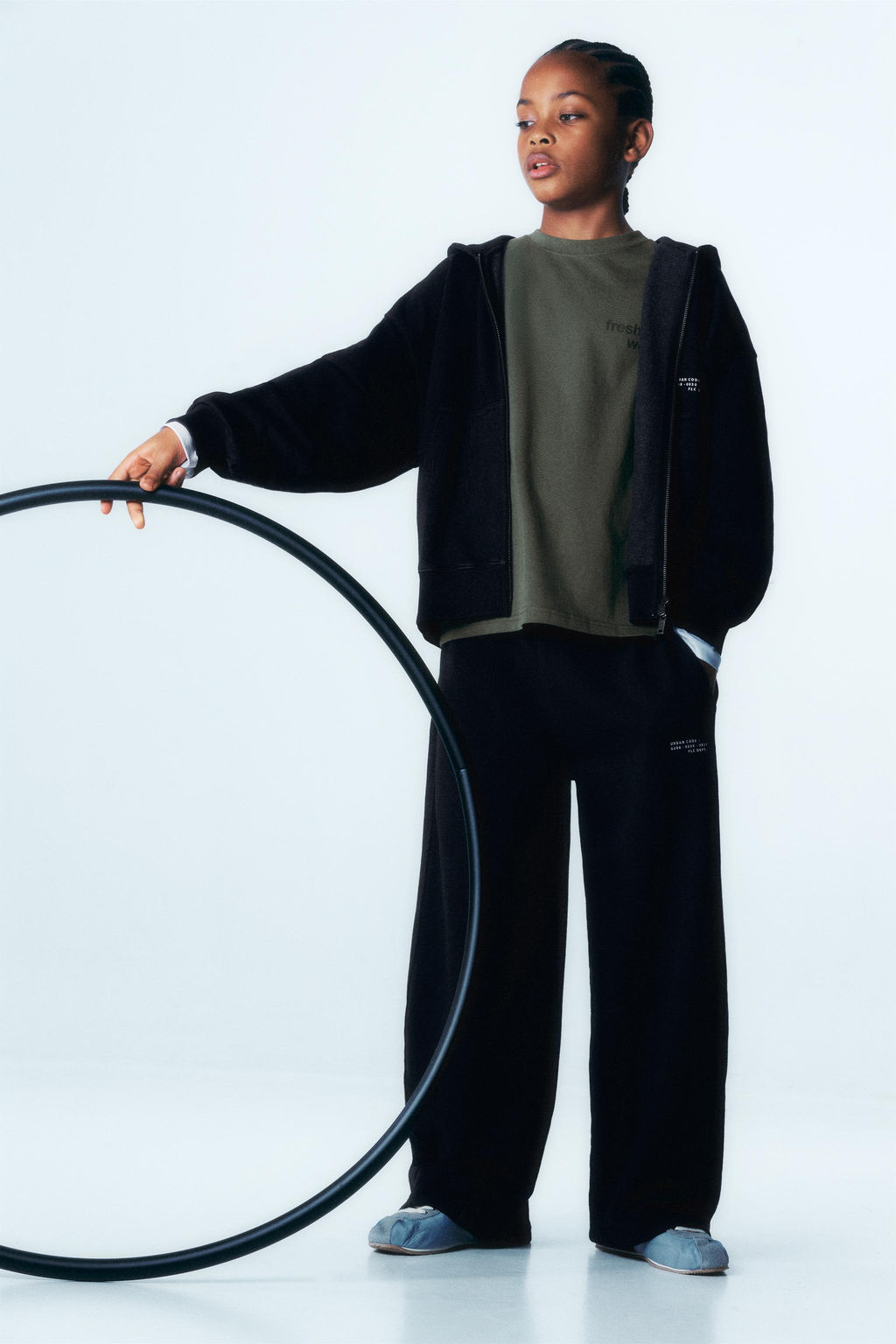 SUDADERA CREMALLERA GARMENT DYE / Gris medio