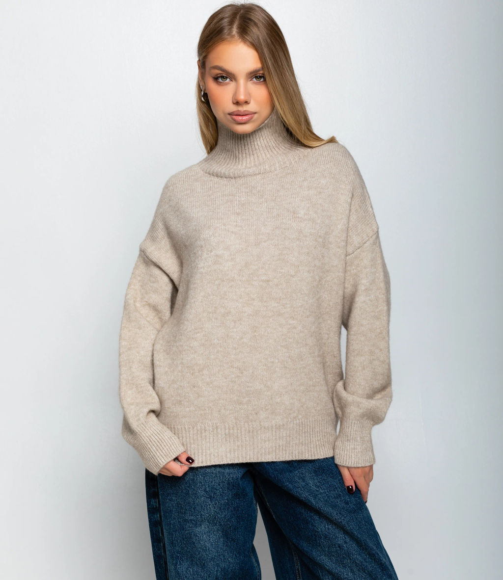 Свитер #КТ2587 (1), бежевый