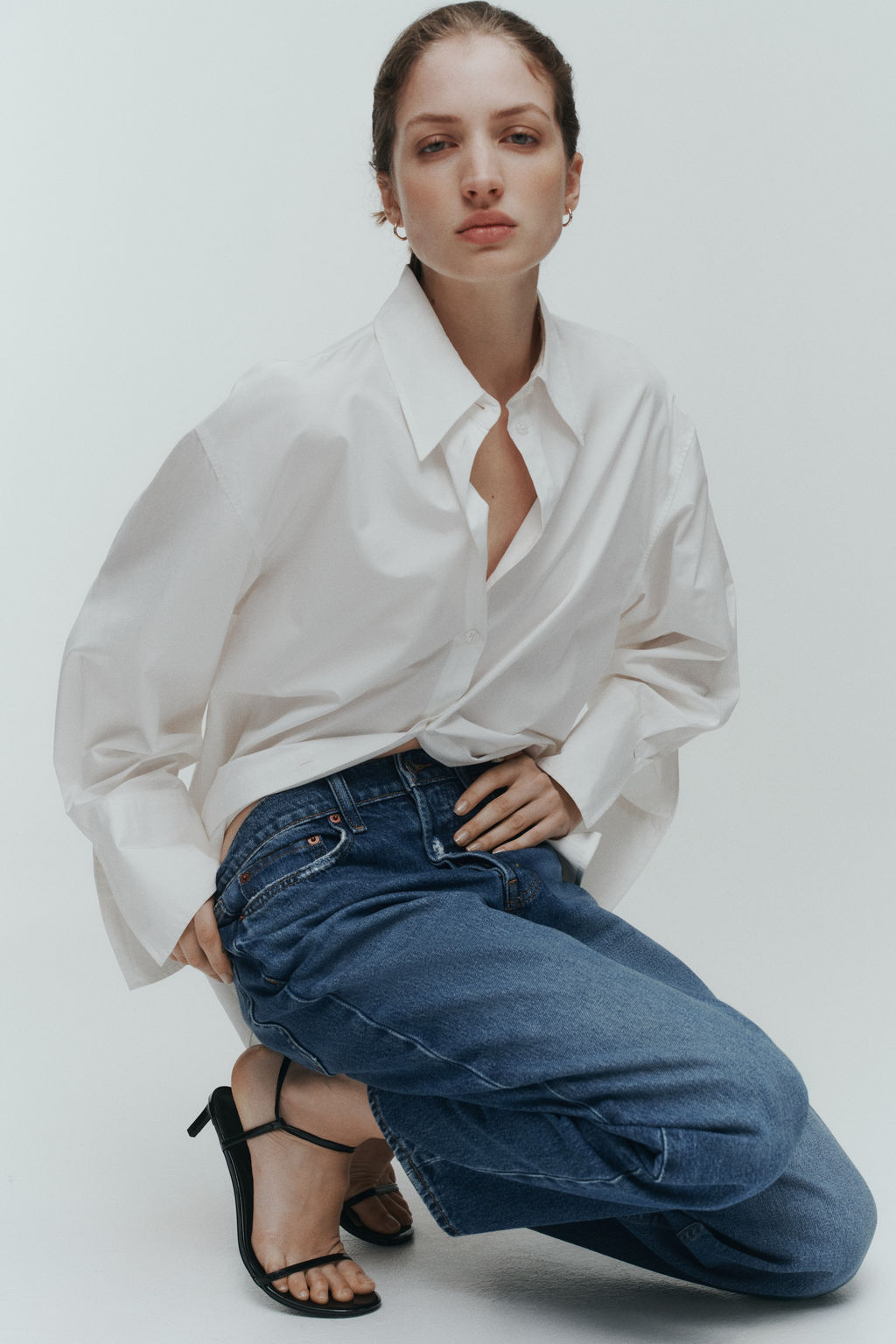 Barrel High Waist Ankle Jeans - H&m фото 9