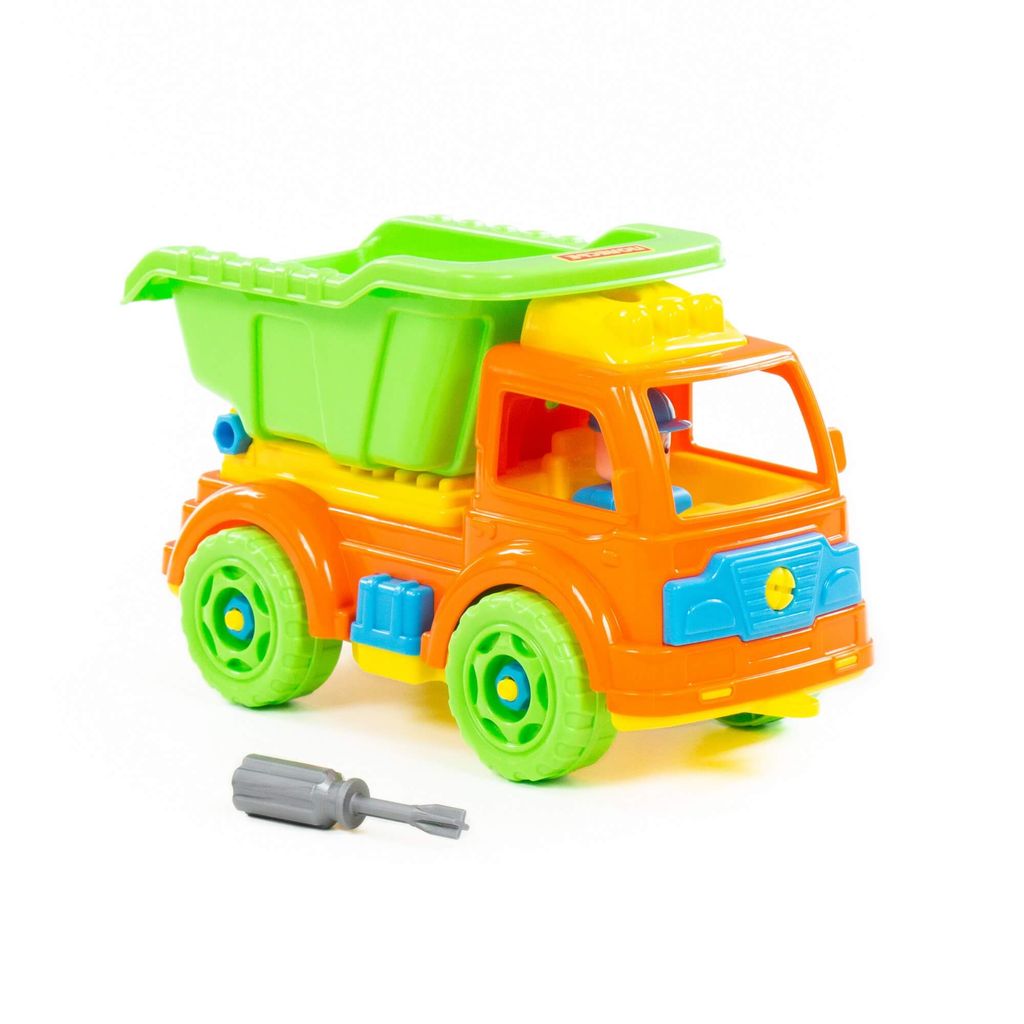 Конструктор-транспорт Автомобиль-самосвал (в сеточке) - Полесье фото 9