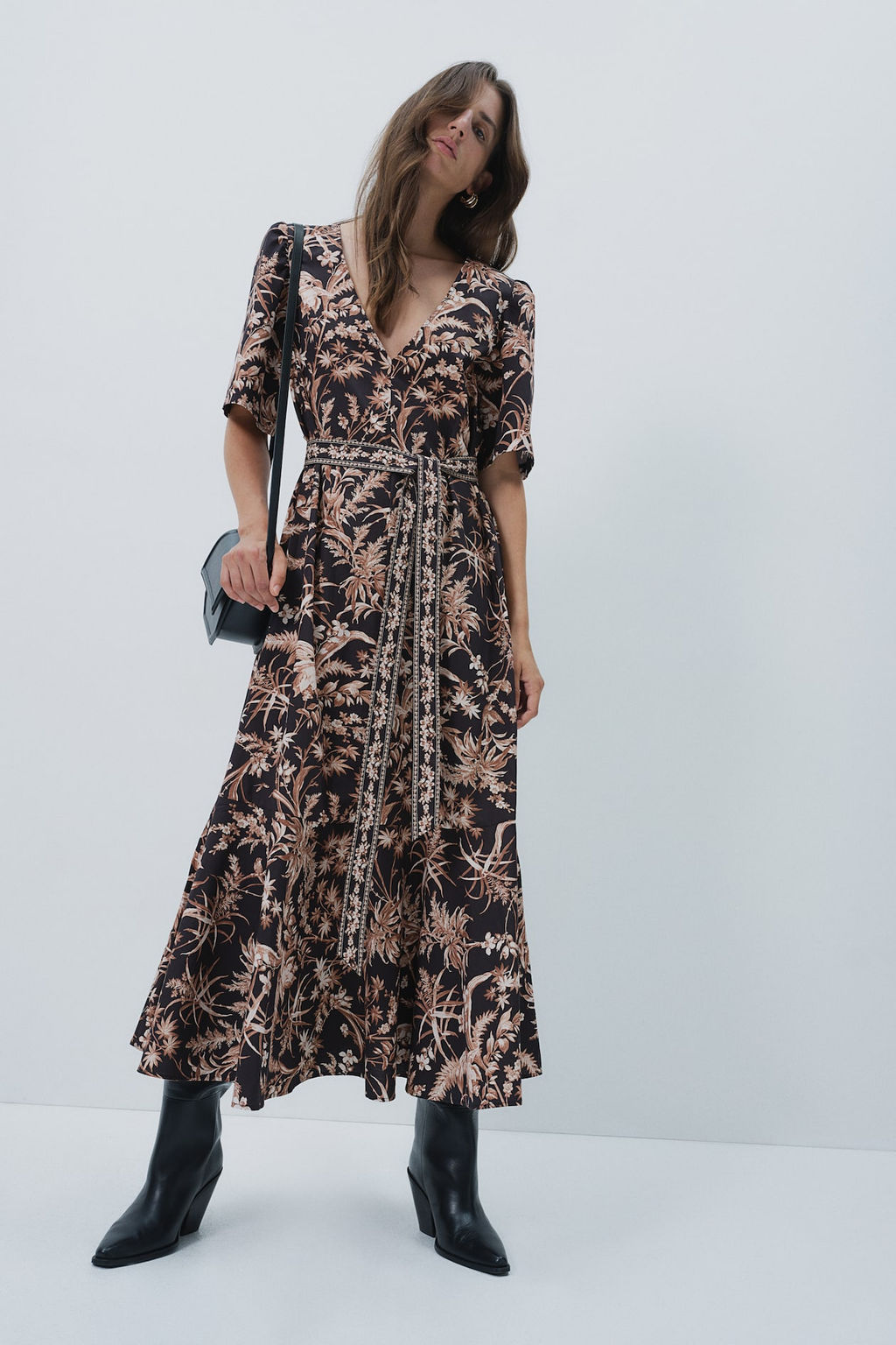 Vestido con cinturon de anudar - H&m фото 2