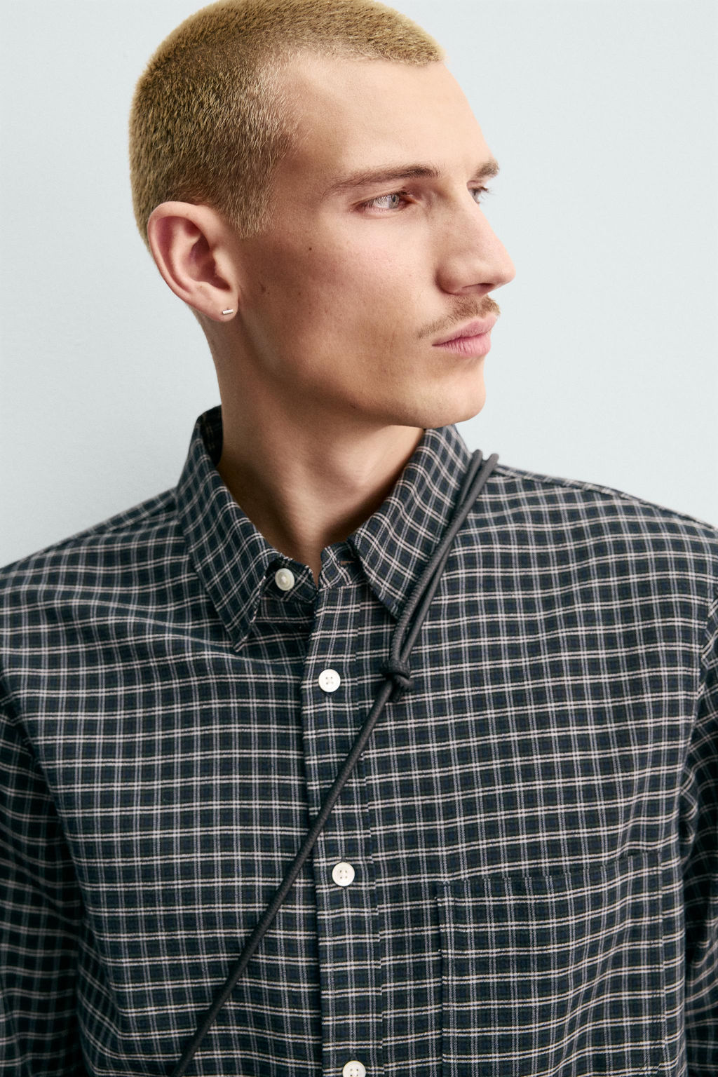 ORIGINS CHECK SHIRT WITH WOOL - Zara фото 6