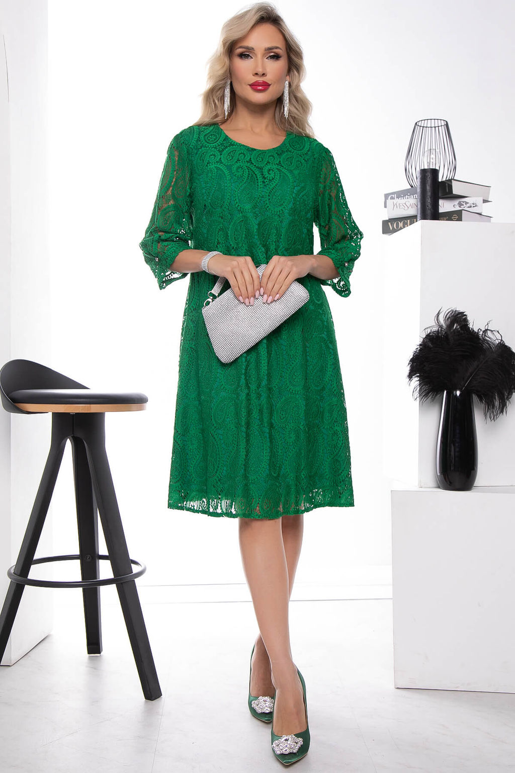Платье Коктейльная вечеринка (грин) П7668 - Lt collection фото 14