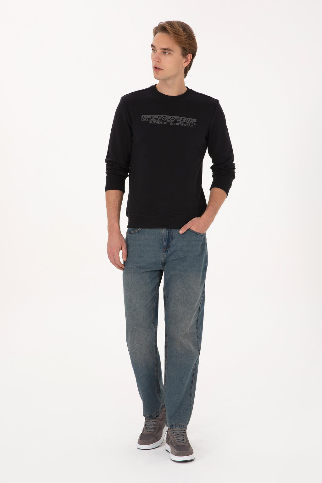 Erkek Siyah Sweatshirt - U.s. polo assn фото 4