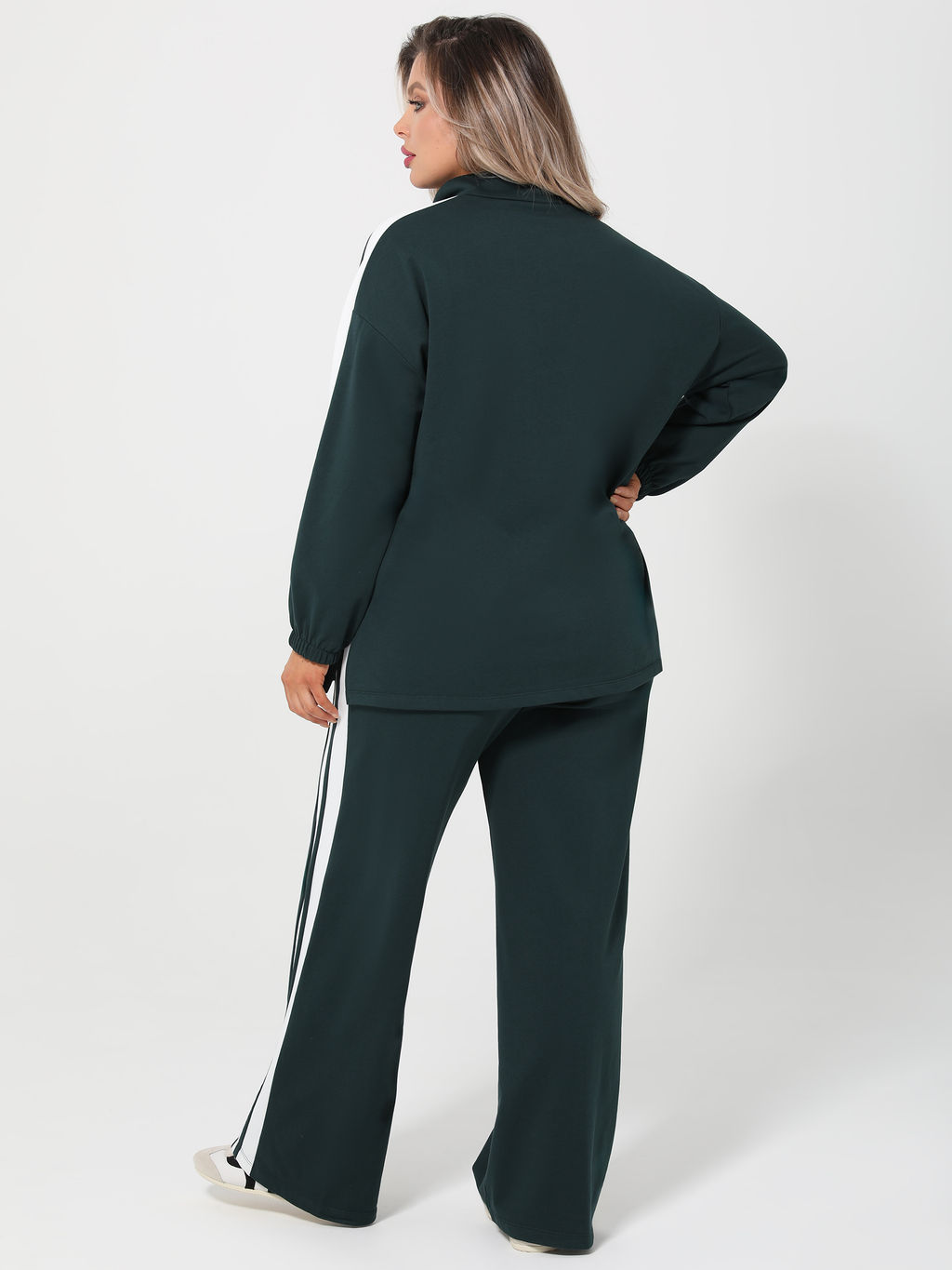 Брюки 0424-1с бутылочный