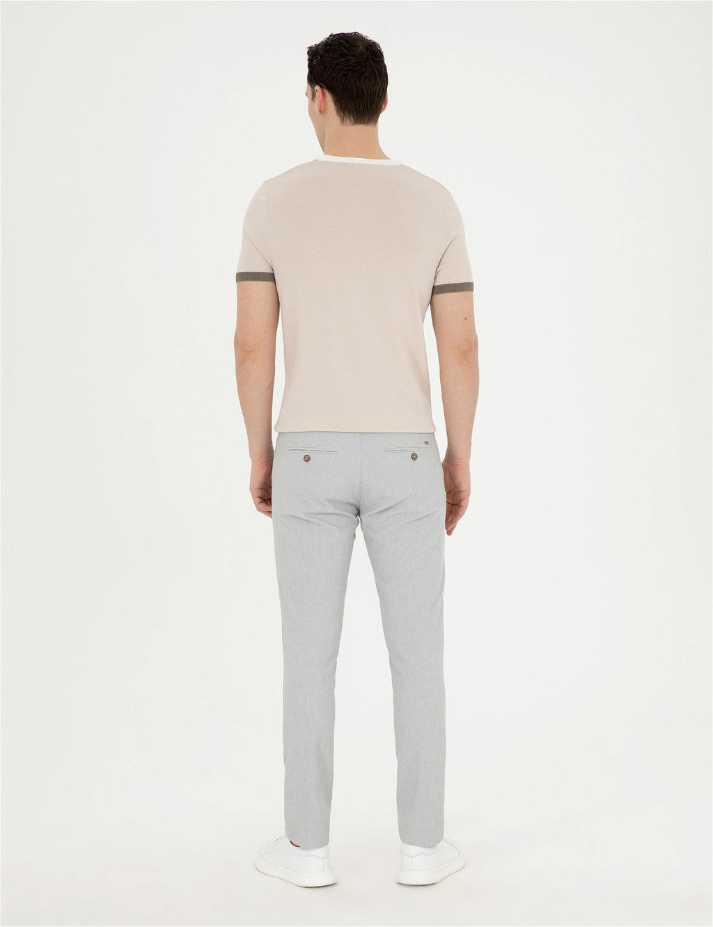 Gri Slim Fit Kanvas Pantolon - Pierre cardin фото 4