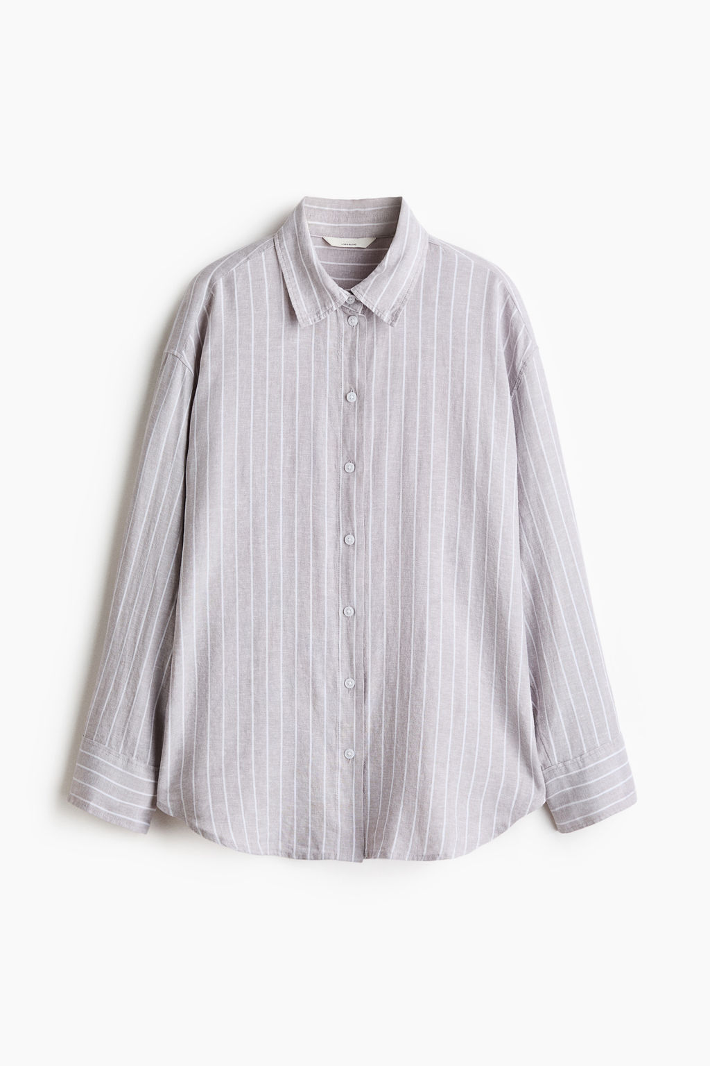 Camisa oversize en mezcla de lino
