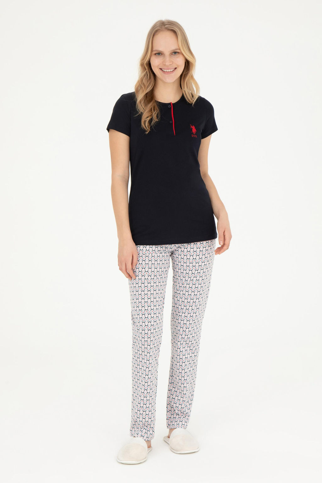 Kad_n Lacivert Pijama Tak_m_