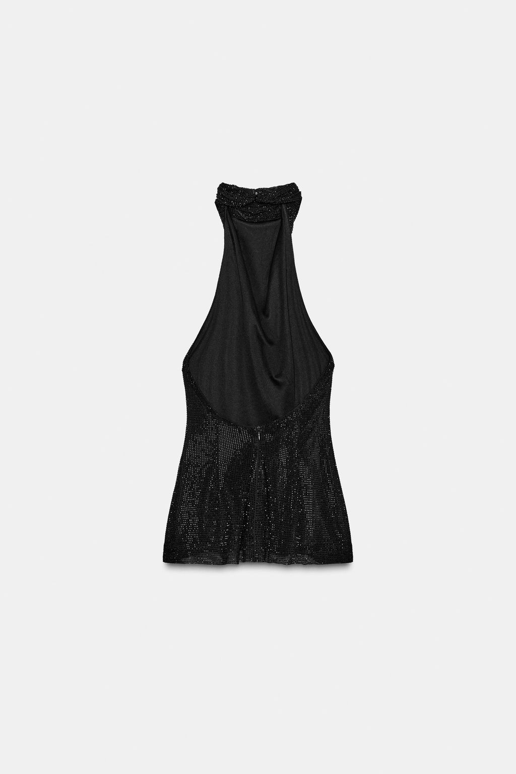 HALTER TOP WITH RHINESTONES - Zara фото 8