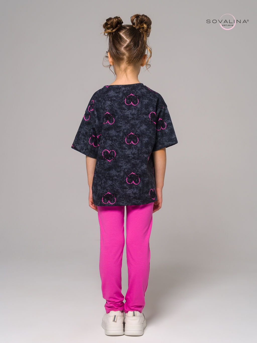 Костюм Мун варенка графит сердце-ягода - Sovalina фото 14