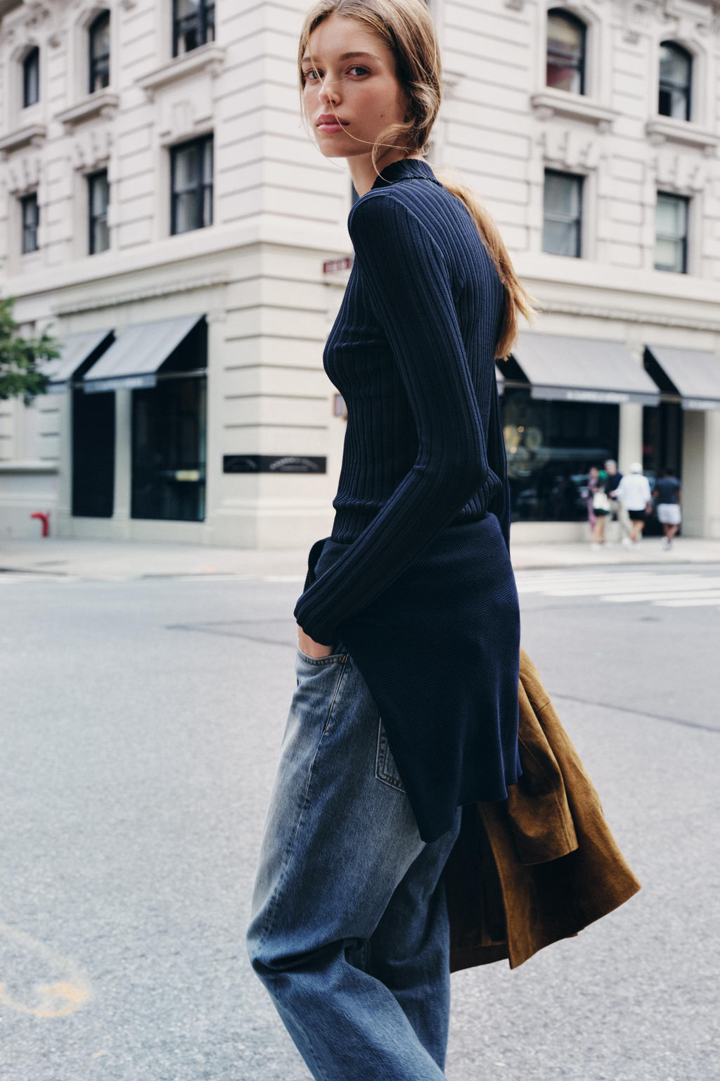 RIB KNIT POLO TOP - Zara фото 4