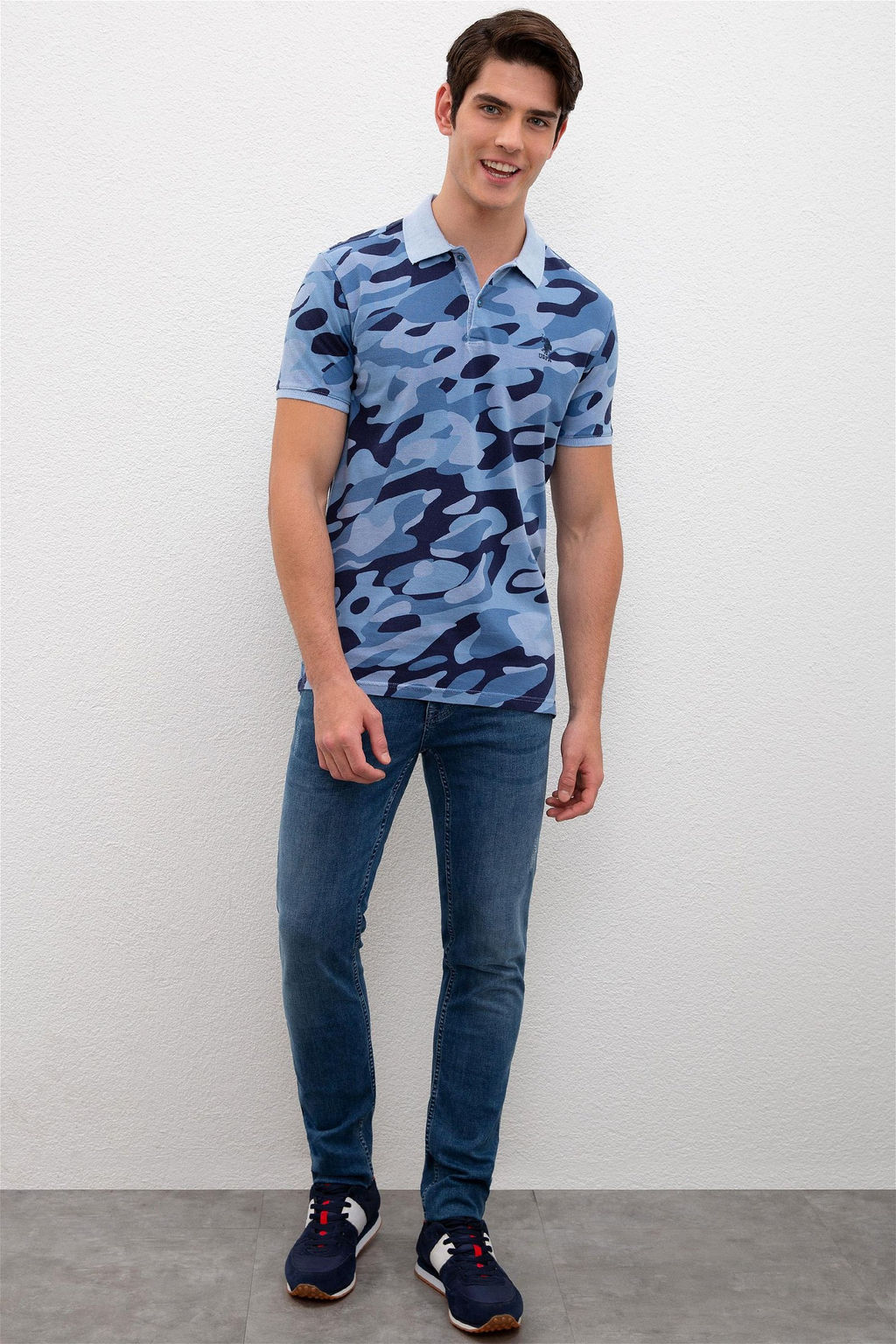 Мужская футболка-поло цвета индиго Неожиданная скидка в корзине - U.s. polo assn фото 4