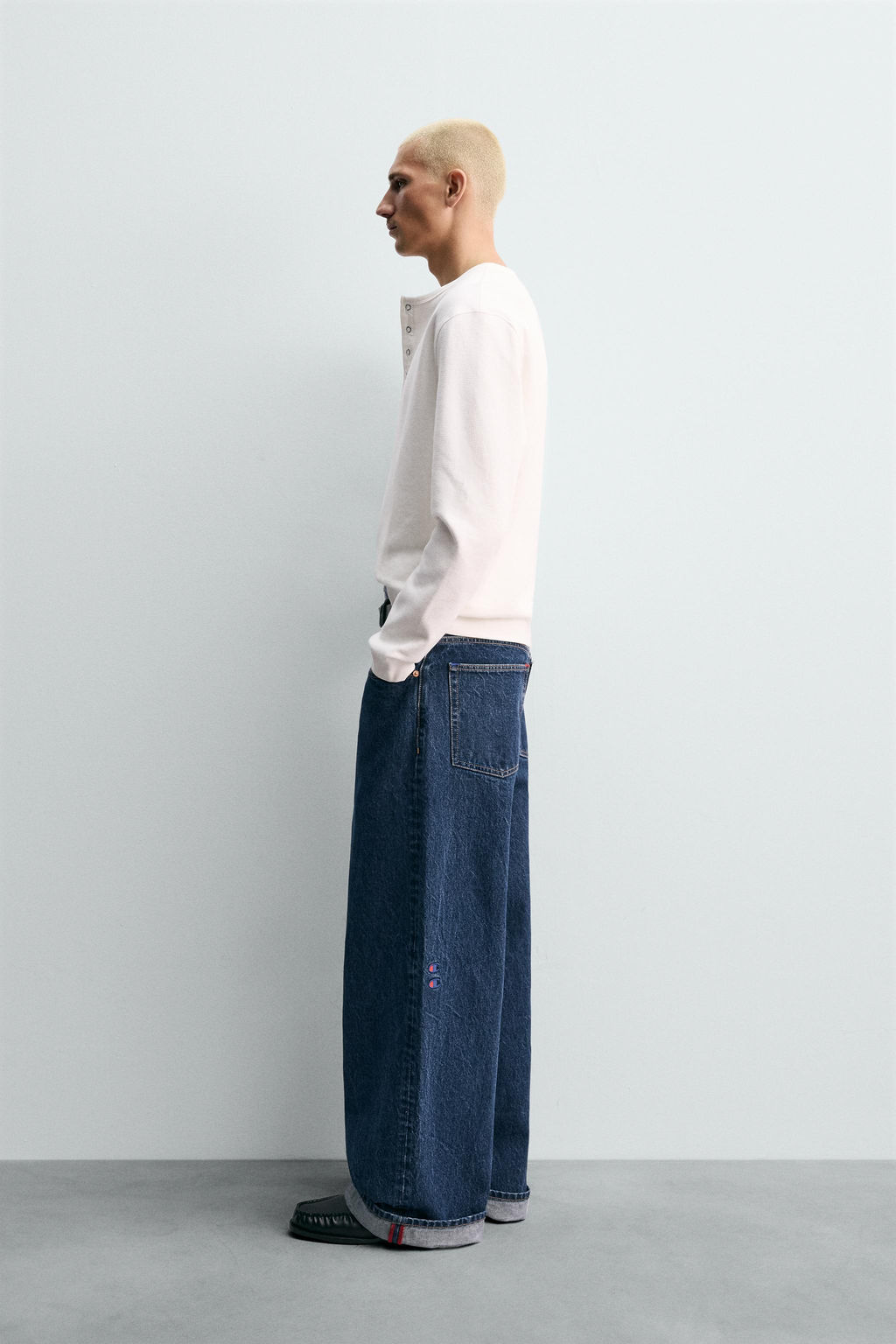 CHAMPION ® X ZARA BAGGY FIT JEANS  фото 4