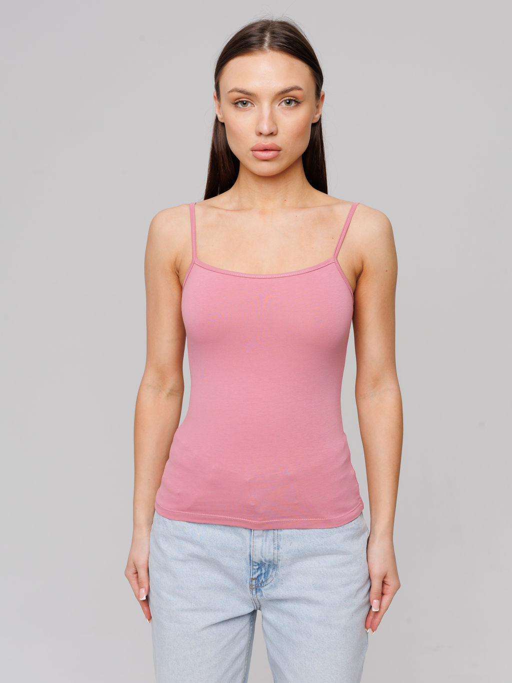 Женская майка на бретелях Lingeamo брусничный ЛТ-07 (22)  фото 14