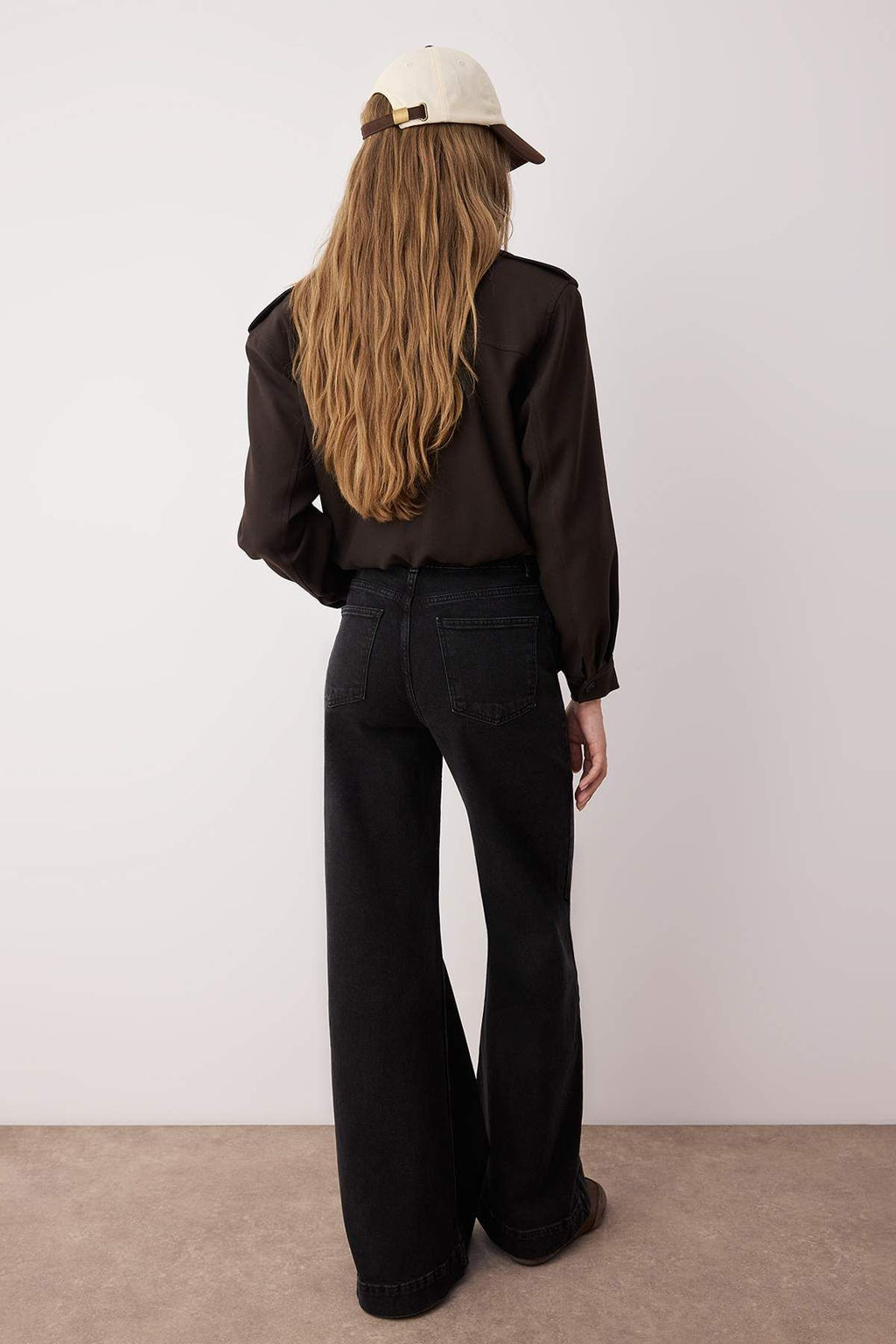 Ac?k Mavi Paca Detayl? Normal Bel Wide Leg Comfort Jeans TWOAW26JE00000 - Trendyolmilla фото 8