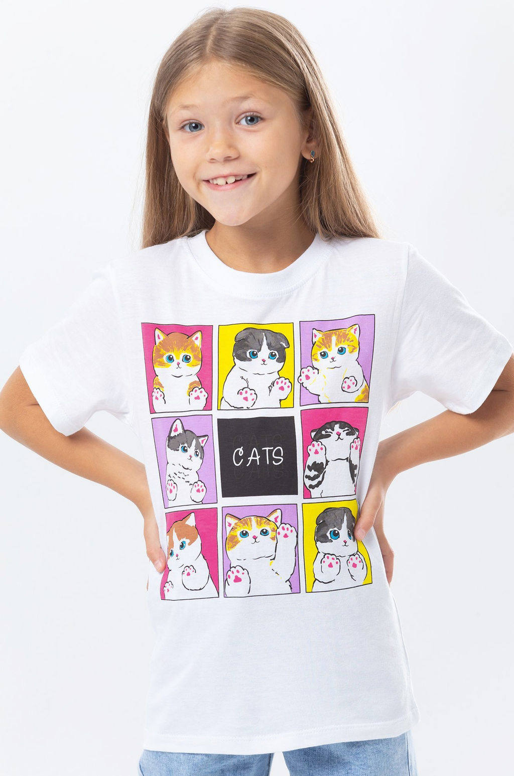 Детская хлопковая футболка Happyfox