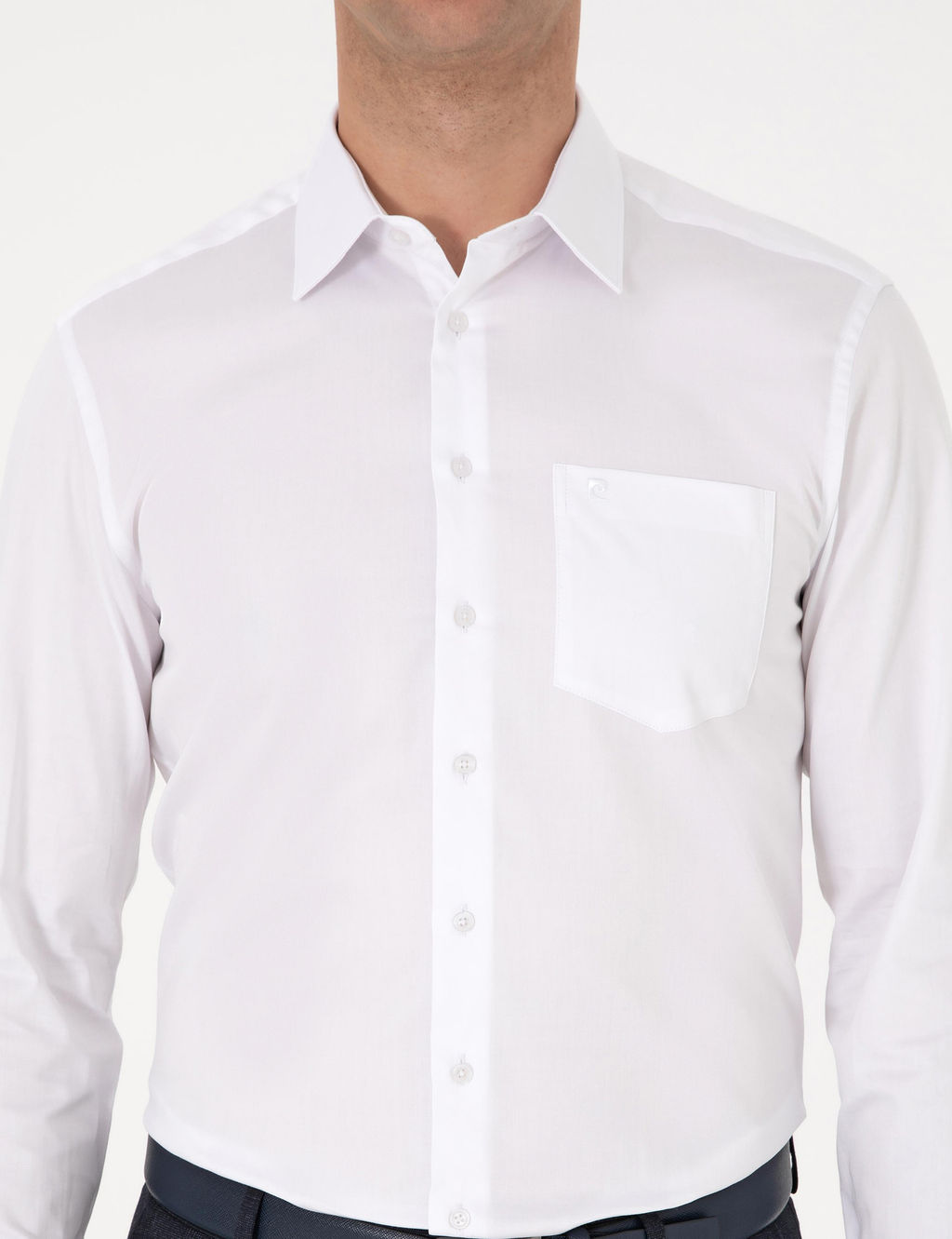 Beyaz Regular Fit Uzun Kollu Basic G_mlek