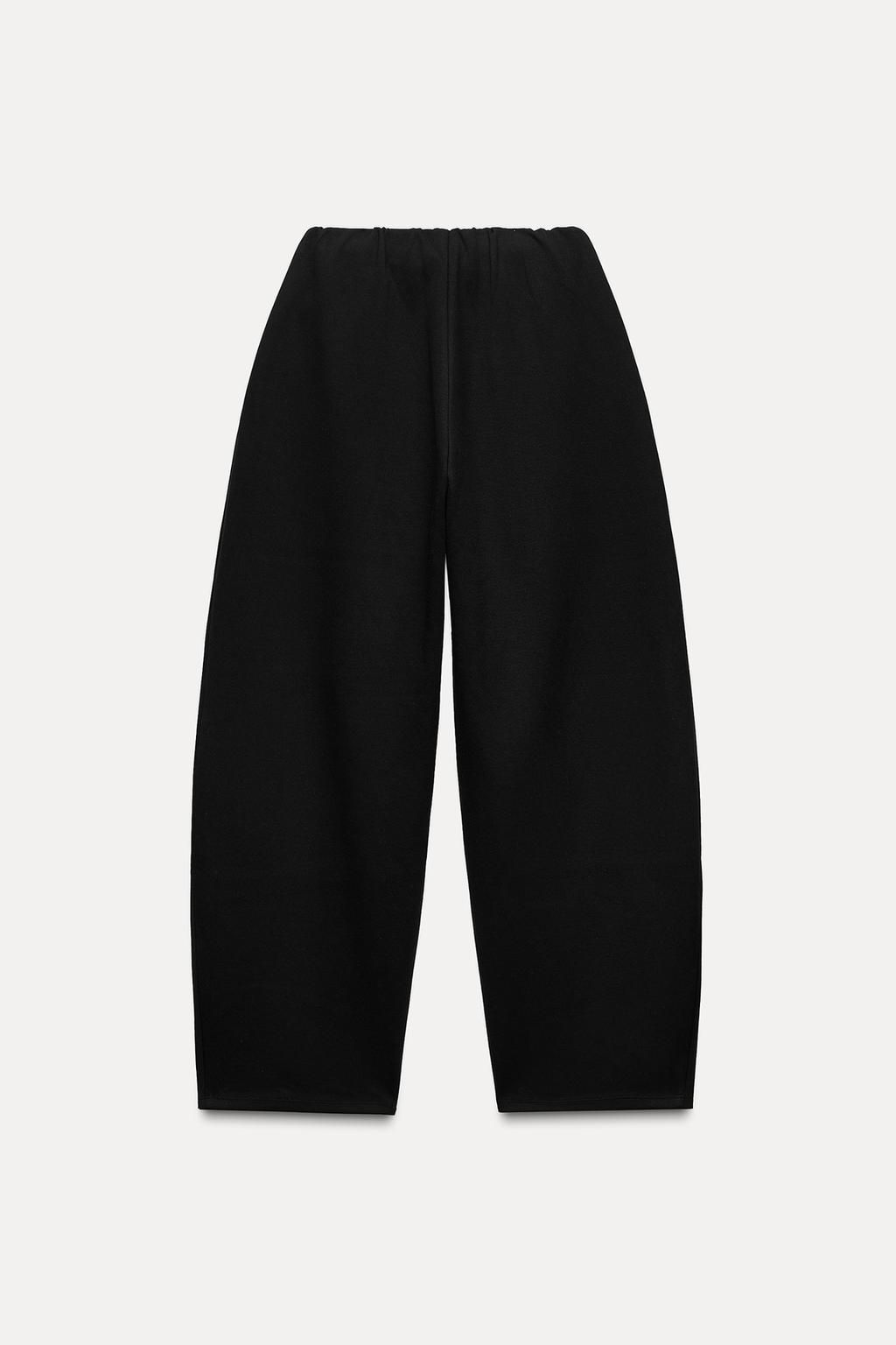 INTERLOCK BALLOON TROUSERS - Zara фото 8