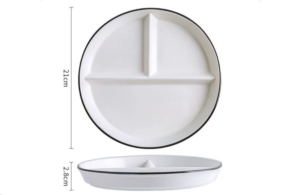 Цена за 21 шт. Блюдо менажница 3 секции 21 см / WE-922 /уп 21/746091/ - Галеонтрейд фото 2