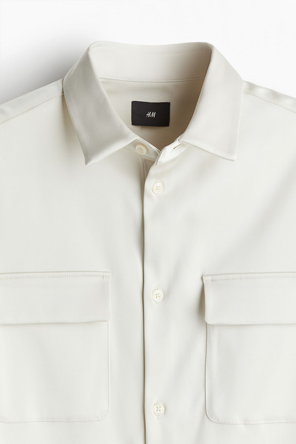 Sobrecamisa de saten Regular Fit - H&m фото 4