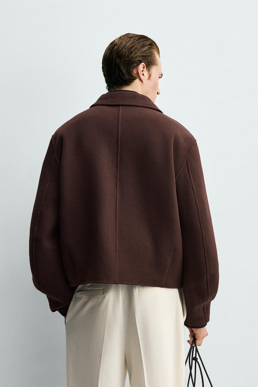 BOXY FIT WOOL BLEND JACKET - Zara фото 11
