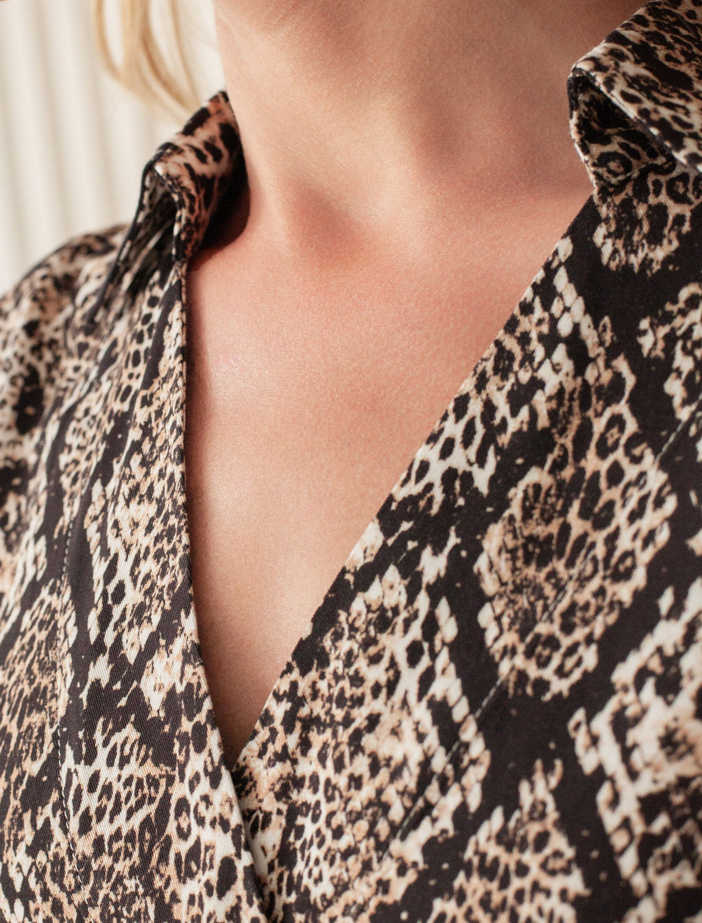 Платье Vilatte из вискозы с принтом комбинированное  фото 2