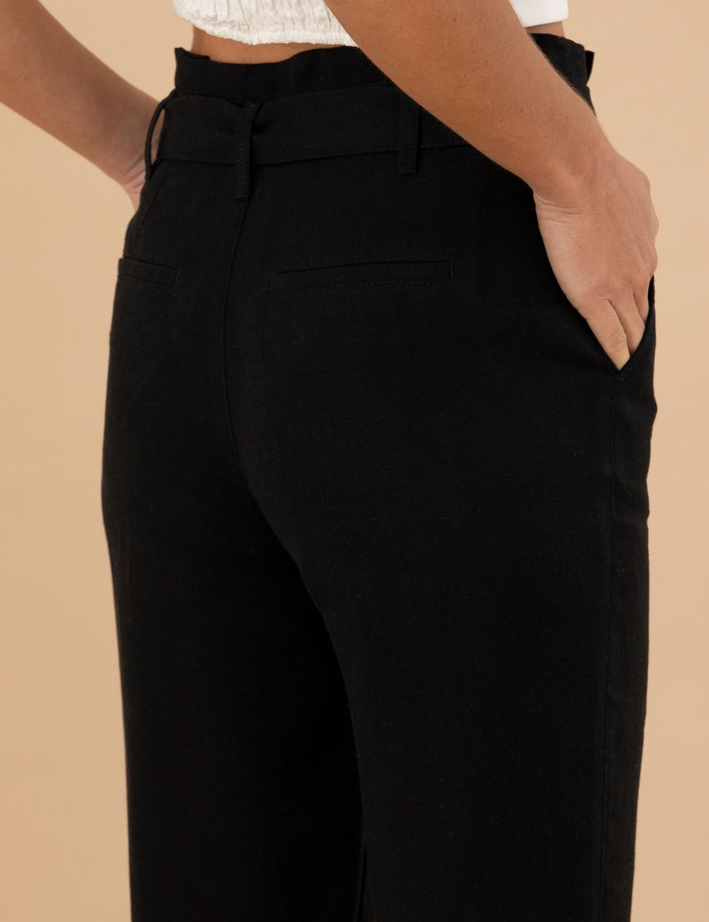 Siyah Carrot Fit Keten Pantolon - Pierre cardin фото 7