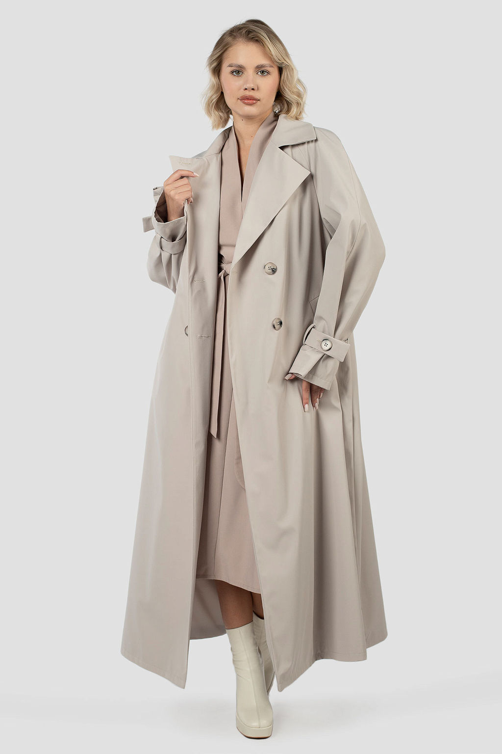 03-3354 Плащ женский (пояс) - El podio фото 3