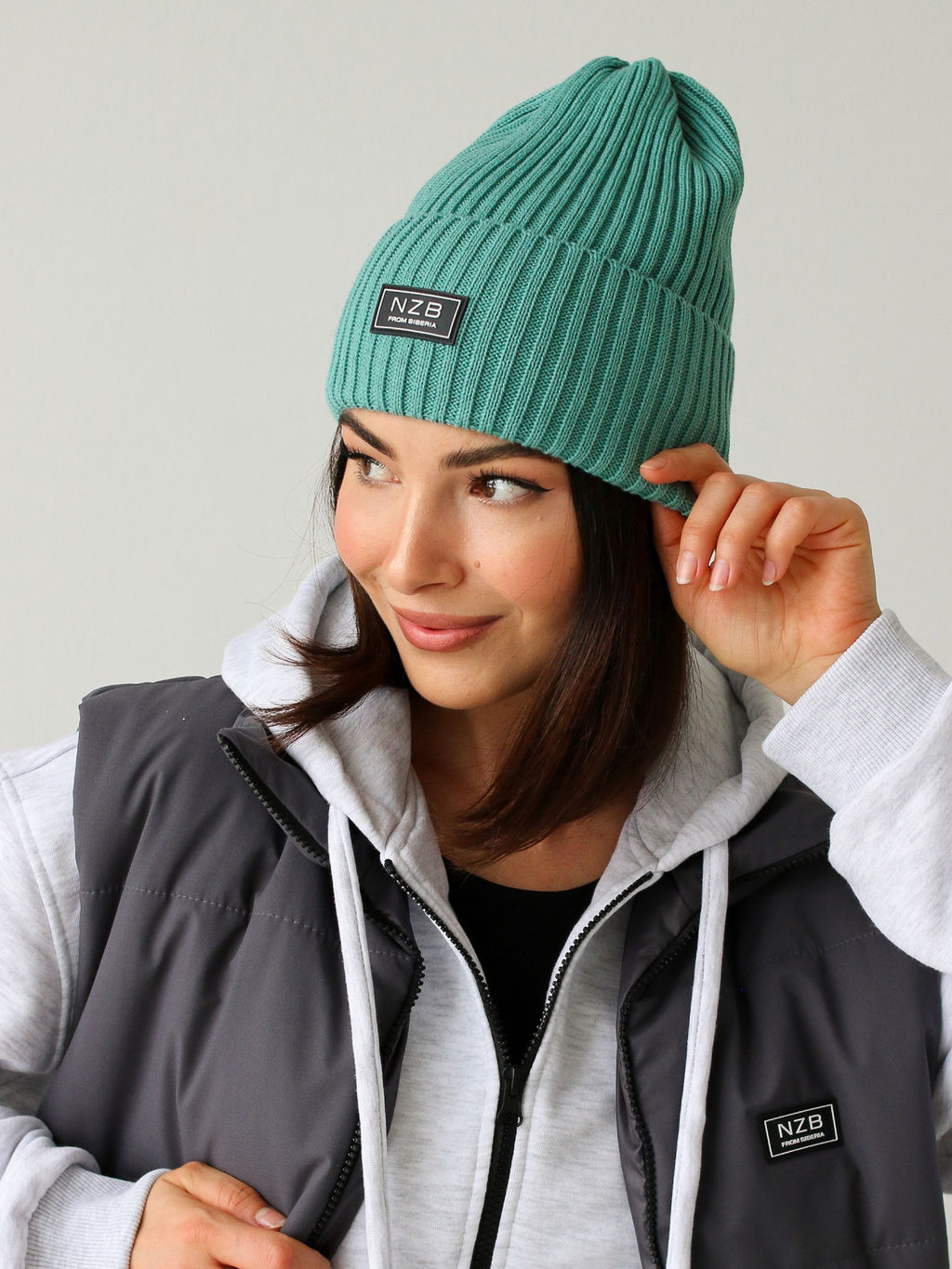 Шапка тыковка, нефрит - Inzibe фото 8