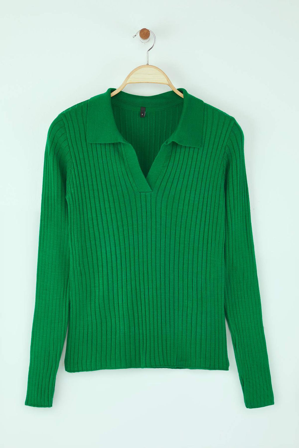 Lila Kol Ucu Detayl? Polo Yaka Triko Kazak TWOAW21KZ1113 - Trendyolmilla фото 9