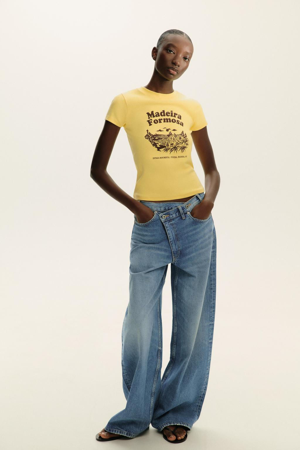 T-SHIRT WITH TEXT PRINT - Zara фото 9