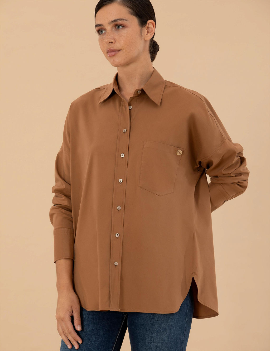 Camel Oversize Uzun Kollu G_mlek - Pierre cardin фото 3