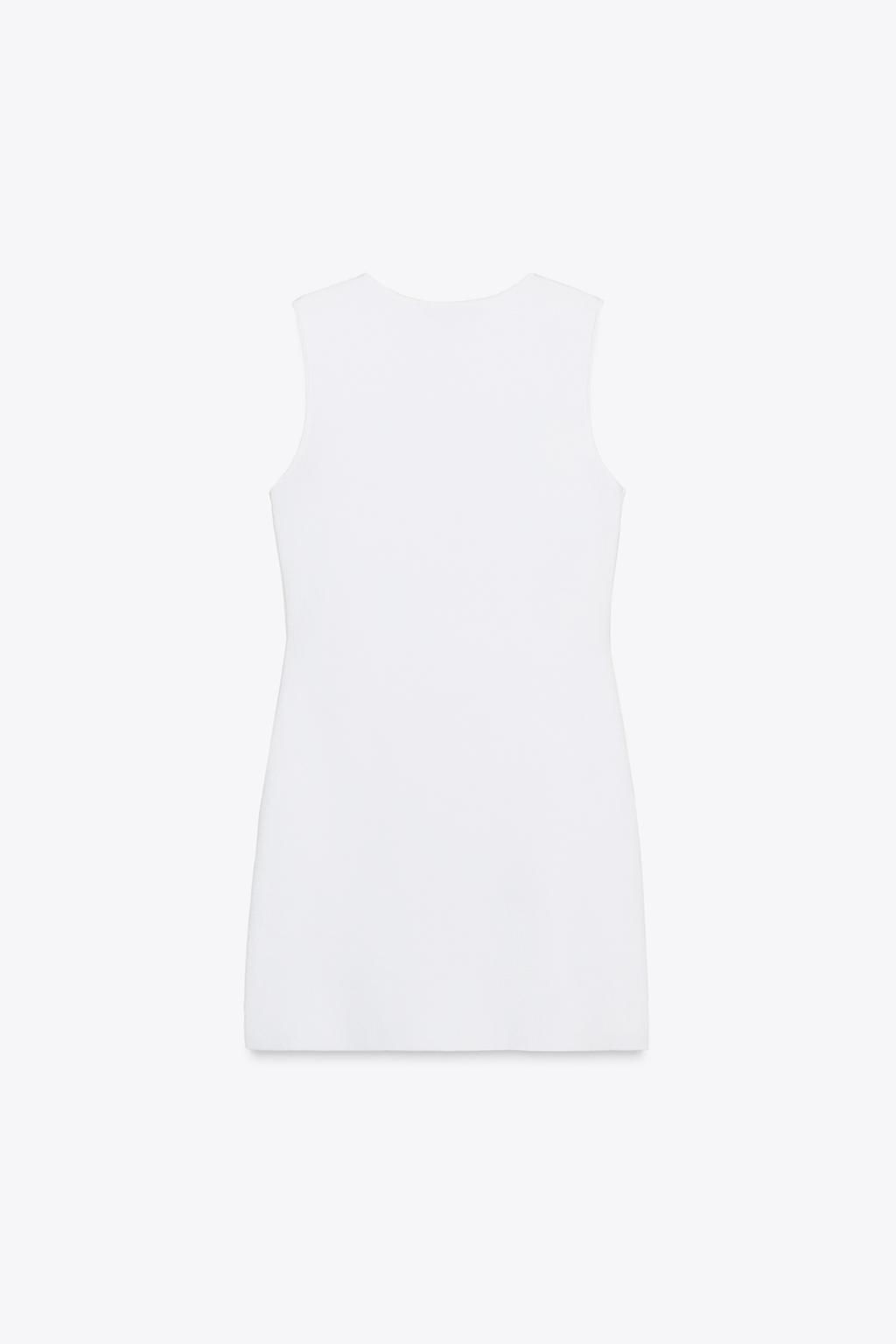 SHORT KNIT BUTTON DRESS - Zara фото 6