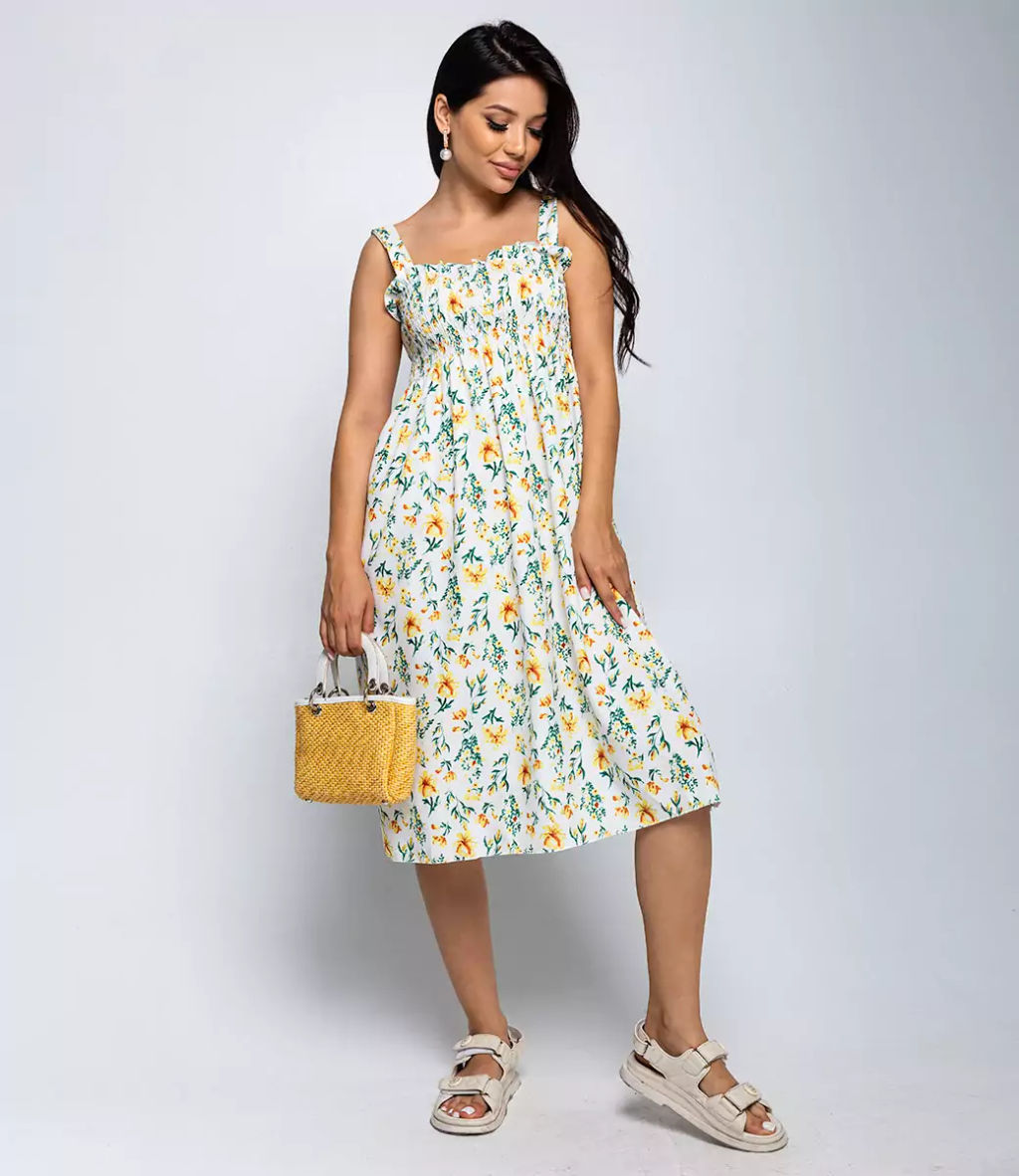 Сарафан #КТ801 (9)-1, белый - Dommod фото 2