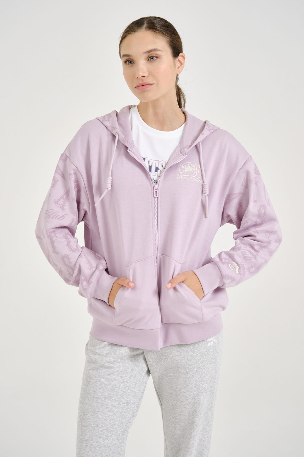 Толстовка на молнии Фиолетовый