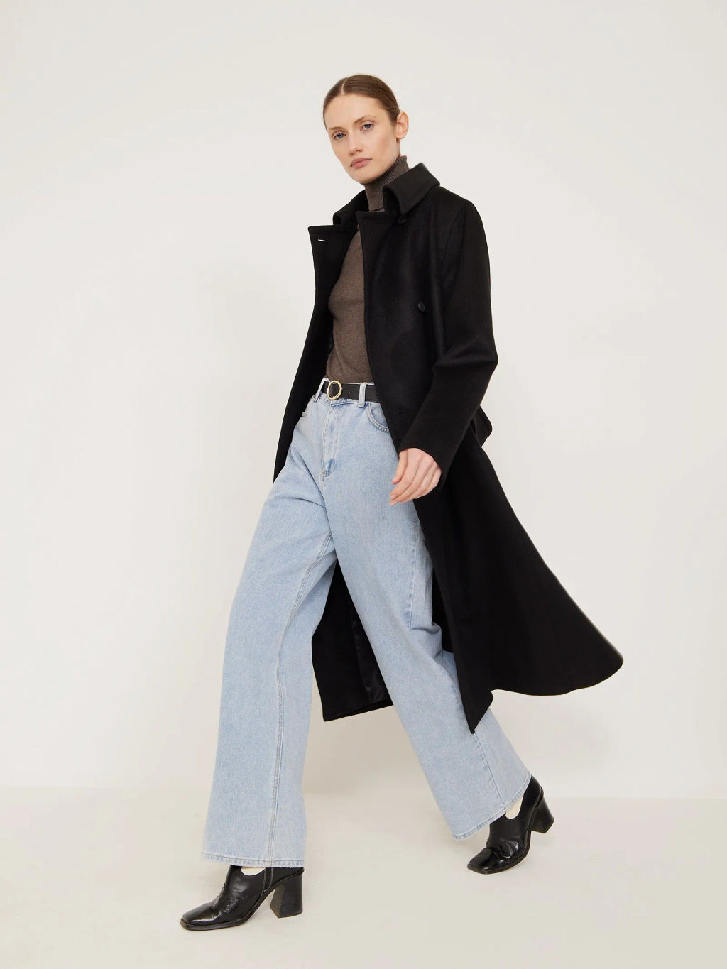 Однотонное пальто R112/damina - Emka фото 7