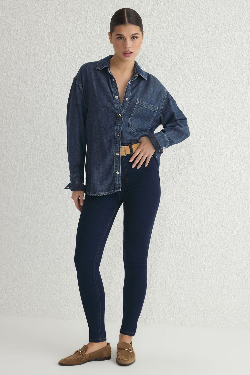 TRENDYOLMILLA Siyah Yuksek Bel Jegging Jeans TWOAW24JE00264 фото 8