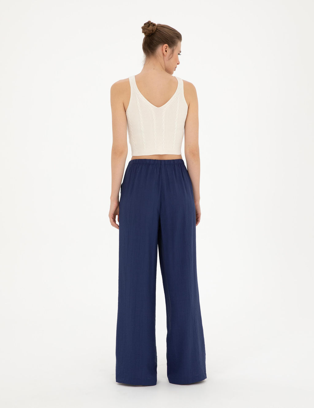 Lacivert Loose Fit Kanvas Pantolon - Pierre cardin фото 4