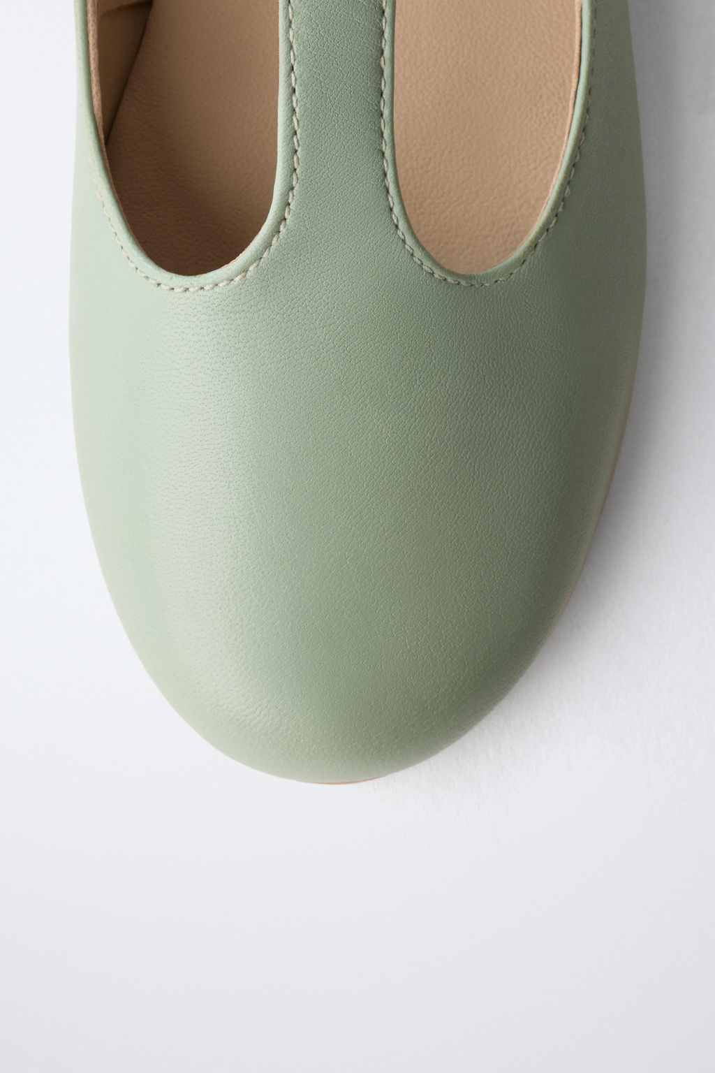 T-BAR LEATHER BALLET FLATS - LIMITED EDITION - Zara фото 17