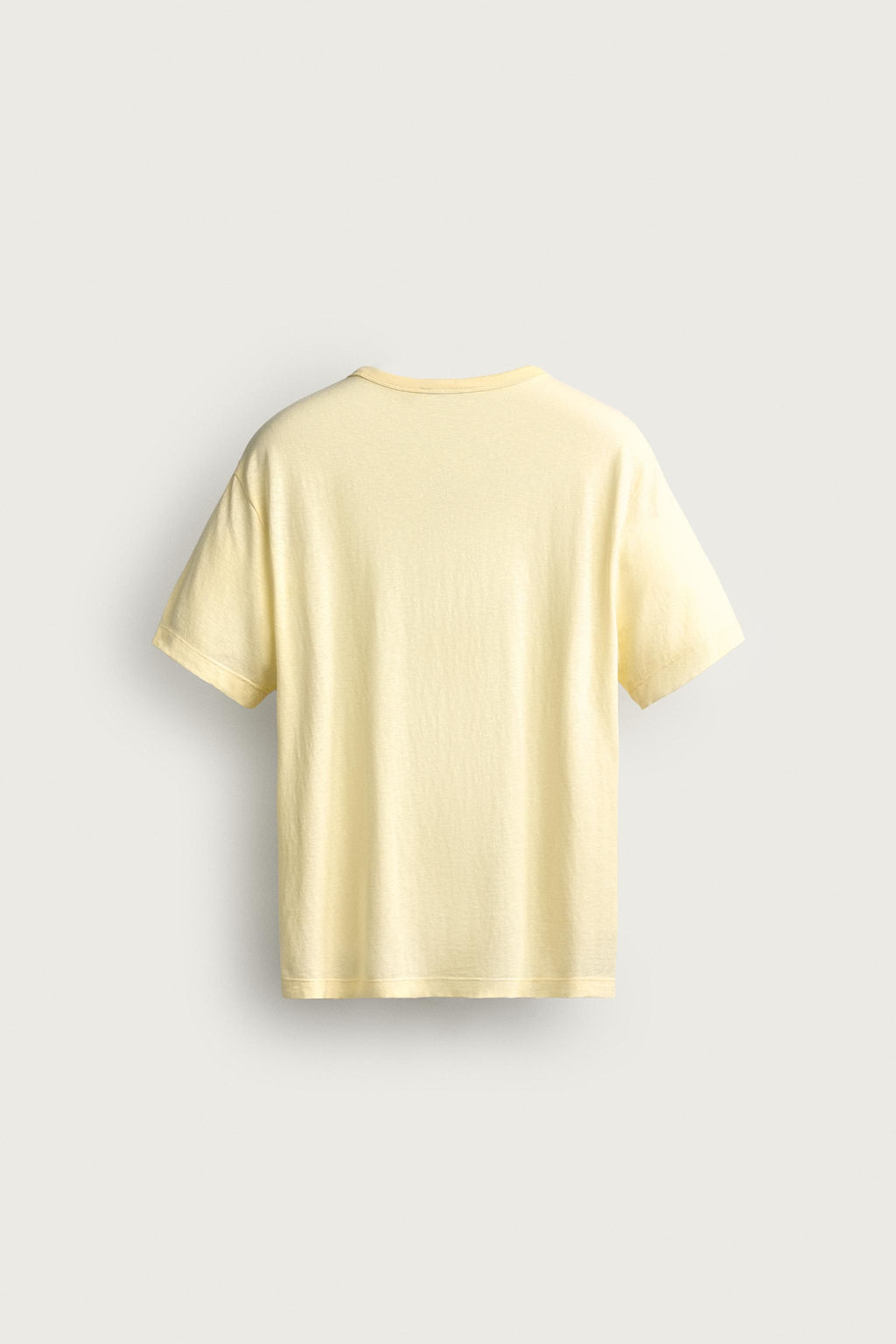 CAMISETA REGULAR FIT LIGHTWEIGHT / Amarillo - Zara фото 8