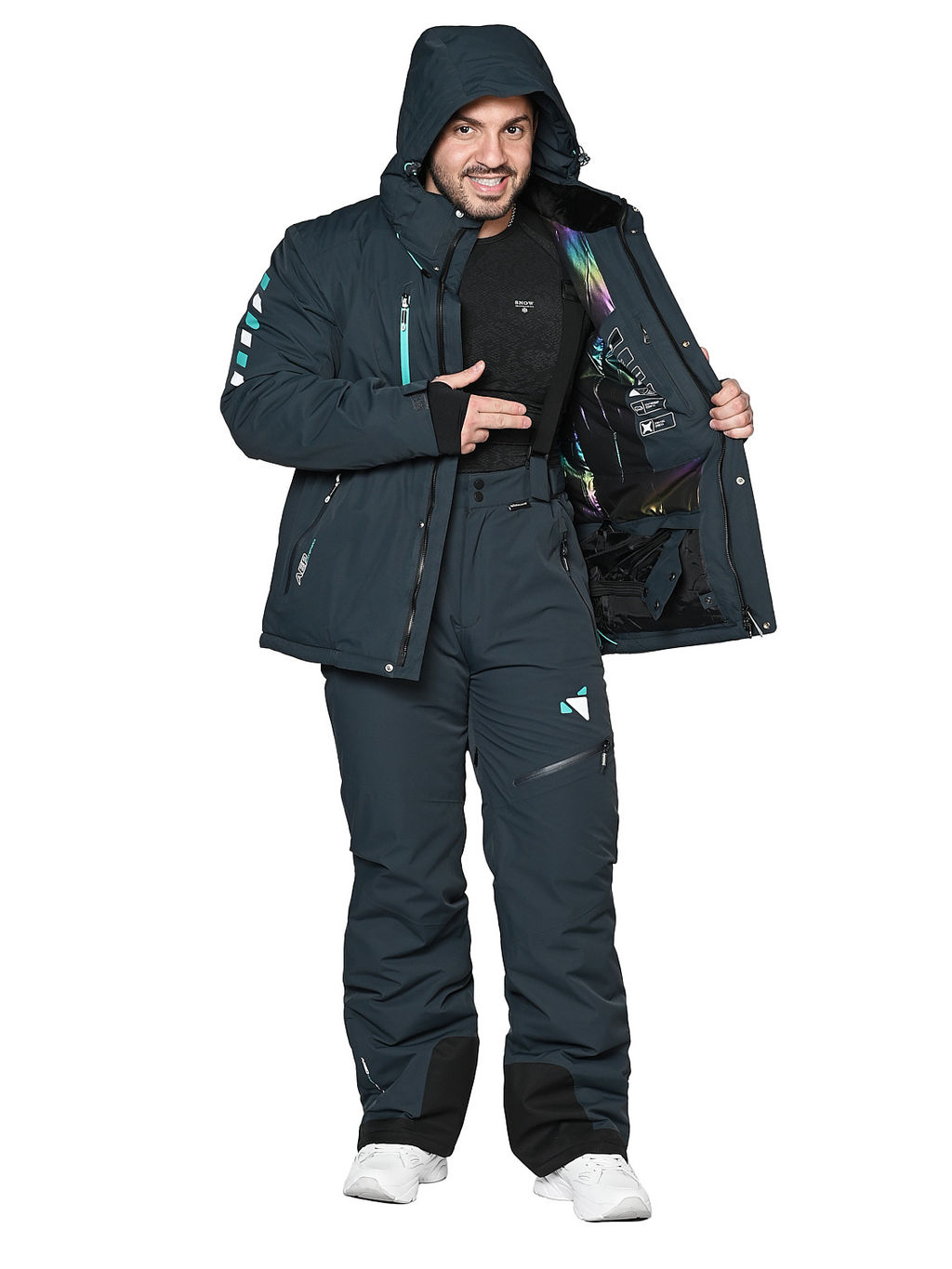 Костюм A-89103 Темно-серый