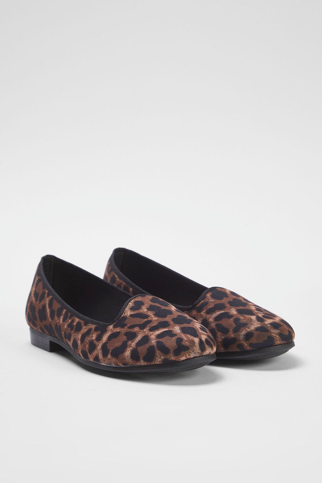 Trendyol Shoes Leopar Desenli Kahverengi Esnek Taban Kad?n Babet TAKSS25BE00021 - Trendyolmilla фото 4