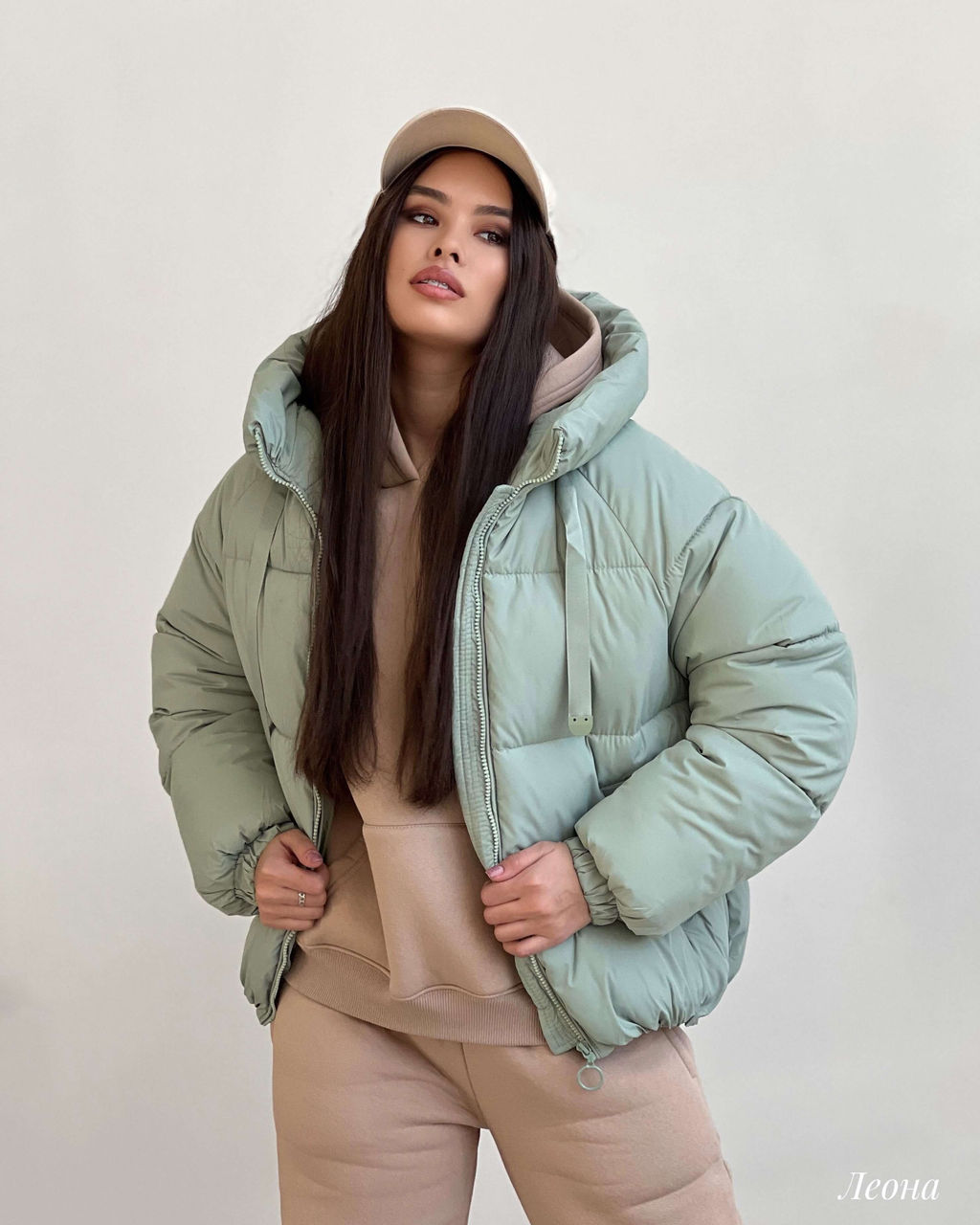 Куртка Леона (фисташковый) - Nadi bordo фото 2